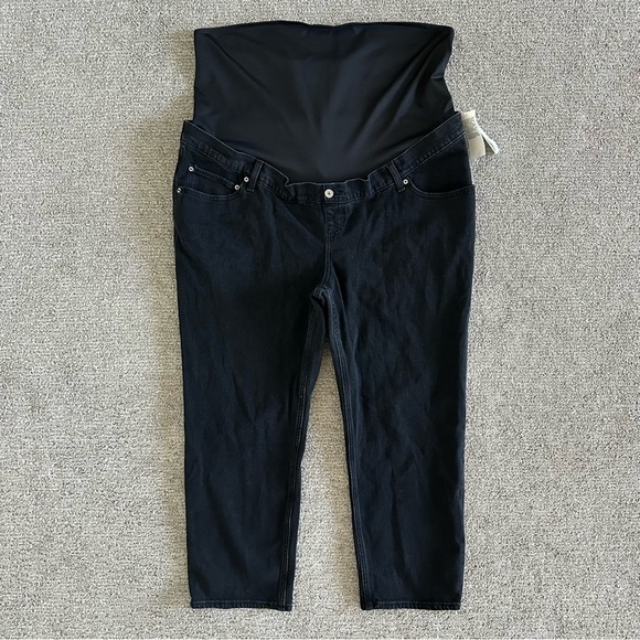 Abercrombie & Fitch Maternity Ankle Straight Jean Size 34/18 Short - Picture 1 of 6